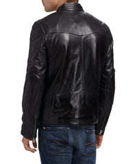 Men Lambskin Genuine Leather Jacket MJ 93