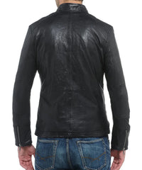 Men Lambskin Genuine Leather Jacket MJ 94