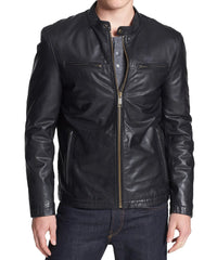 Men Lambskin Genuine Leather Jacket MJ 95