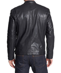 Men Lambskin Genuine Leather Jacket MJ 95