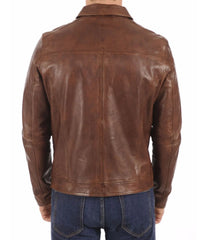 Men Lambskin Genuine Leather Jacket MJ 96
