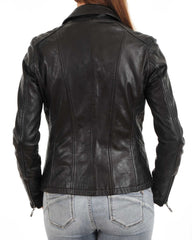Women Genuine Leather Blazer Coat WB 02