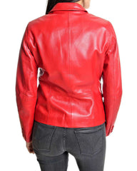 Women Genuine Leather Blazer Coat WB 29