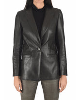 Women Genuine Leather Blazer Coat WB 58