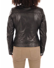 Women Lambskin Genuine Leather Jacket WJ 02