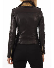 Women Lambskin Genuine Leather Jacket WJ 07