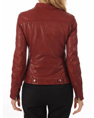 Women Lambskin Genuine Leather Jacket WJ 09