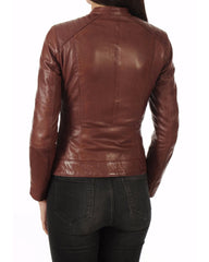Women Lambskin Genuine Leather Jacket WJ 11