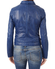 Women Lambskin Genuine Leather Jacket WJ 15