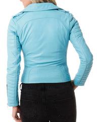 Women Lambskin Genuine Leather Jacket WJ 18