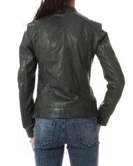Women Lambskin Genuine Leather Jacket WJ 22