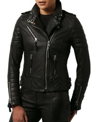 Women Lambskin Genuine Leather Jacket WJ 25