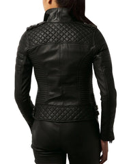 Women Lambskin Genuine Leather Jacket WJ 25