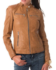 Women Lambskin Genuine Leather Jacket WJ 26