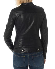 Women Lambskin Genuine Leather Jacket WJ 27