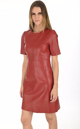 Women Genuine Leather Dress WD 08 SkinOutfit