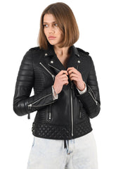 Women Genuine Leather Jacket WJ 09