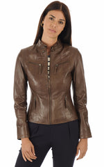 Women Genuine Leather Jacket WJ 12