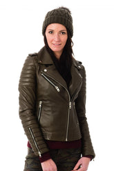 Women Genuine Leather Jacket WJ 14