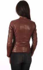 Women Genuine Leather Jacket WJ 21