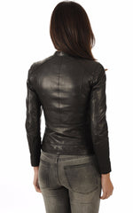 Women Genuine Leather Jacket WJ 22