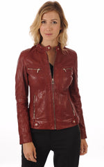 Women Genuine Leather Jacket WJ 24
