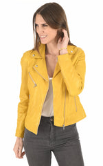 Women Genuine Leather Jacket WJ 25