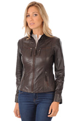 Women Genuine Leather Jacket WJ 30