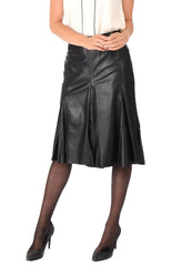Women Genuine Leather Skirt WS 03