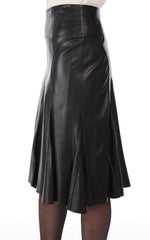 Women Genuine Leather Skirt WS 03