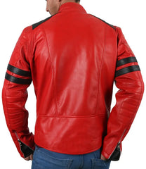 Men Lambskin Genuine Leather Jacket MJ252 freeshipping - SkinOutfit