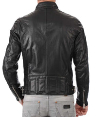 Men Lambskin Genuine Leather Jacket MJ287 freeshipping - SkinOutfit