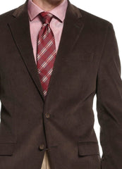 Men's Corduroy Sport Coat Blazer Jacket Brown SkinOutfit