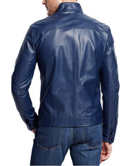 Men Lambskin Genuine Leather Jacket MJ359 freeshipping - SkinOutfit