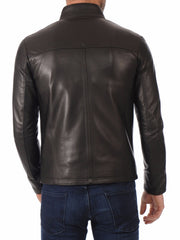 Men Lambskin Genuine Leather Jacket MJ419 freeshipping - SkinOutfit