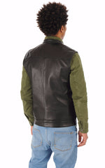 Men Genuine Leather Waistcoat 06 SkinOutfit