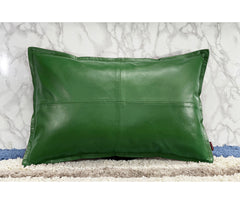 Genuine Leather Rectangle Pillow Cover 35 SkinOutfit