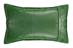 Genuine Leather Rectangle Pillow Cover 35 SkinOutfit