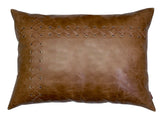Genuine Leather Rectangle Pillow Cover 20 SkinOutfit