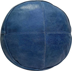 Genuine Leather Round Pillow Cover 03 SkinOutfit