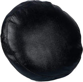 Genuine Leather Round Pillow Cover 05 SkinOutfit