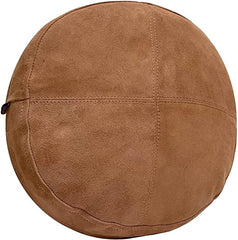 Genuine Leather Round Pillow Cover 12 SkinOutfit