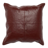 Genuine Leather Square Pillow Cover 06 SkinOutfit