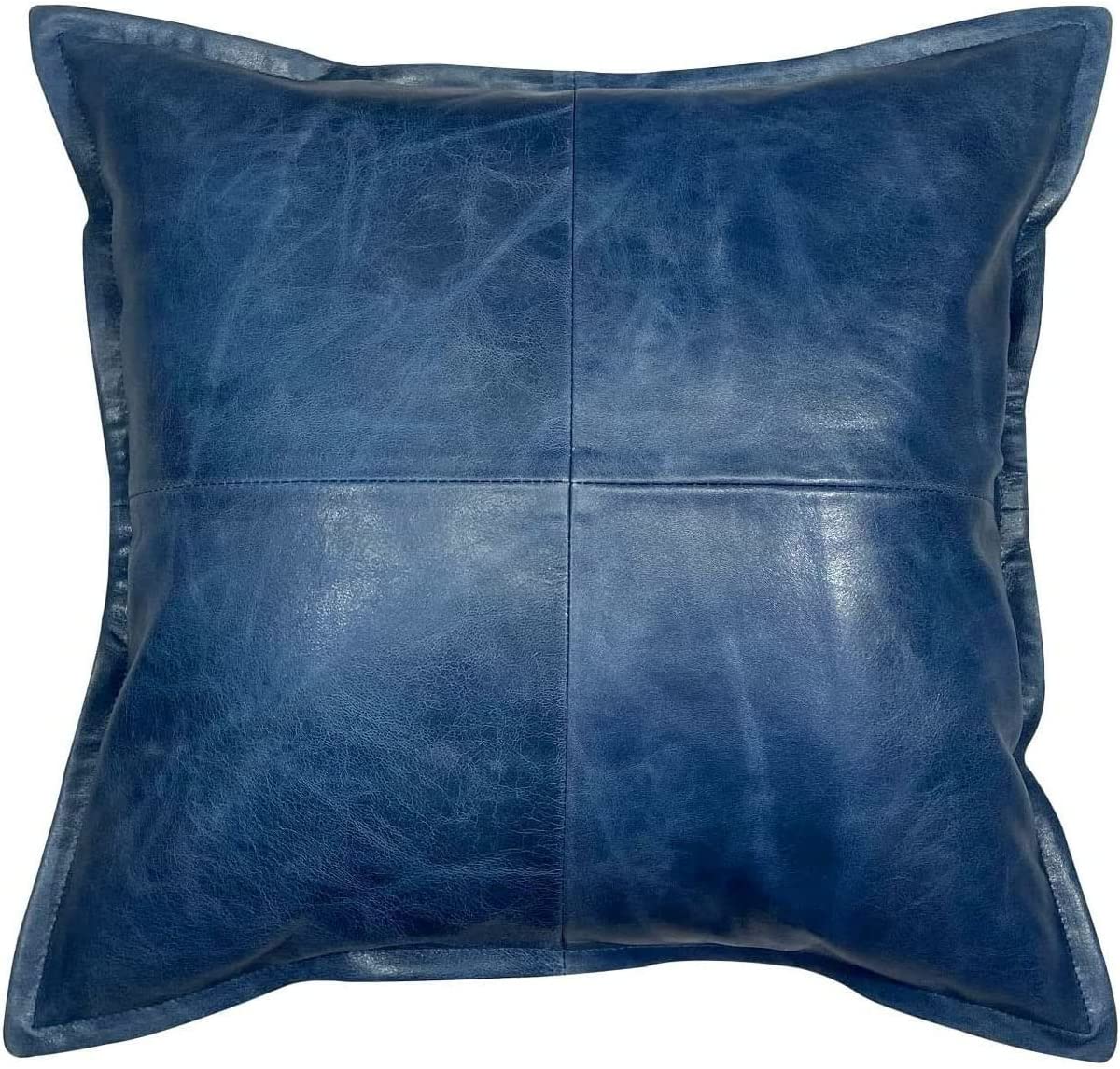 Genuine Leather Square Pillow Cover 12 SkinOutfit