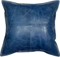 Genuine Leather Square Pillow Cover 12 SkinOutfit