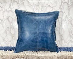 Genuine Leather Square Pillow Cover 12 SkinOutfit