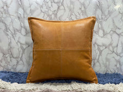 Genuine Leather Square Pillow Cover 15 SkinOutfit