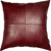 Genuine Leather Square Pillow Cover 20 SkinOutfit