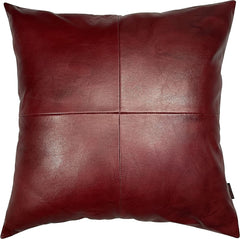Genuine Leather Square Pillow Cover 20 SkinOutfit