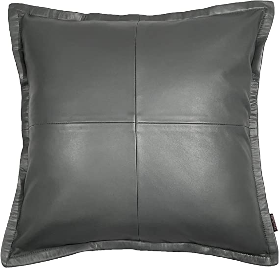 Genuine Leather Square Pillow Cover 22 SkinOutfit